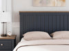 Signature Design Brown/Blue Queen Panel Headboard