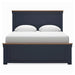 Signature Design Brown/Blue Queen Panel Bed