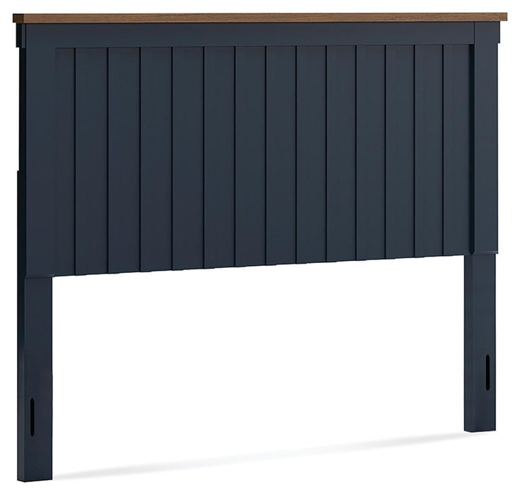 Signature Design Brown/Blue Queen Panel Headboard