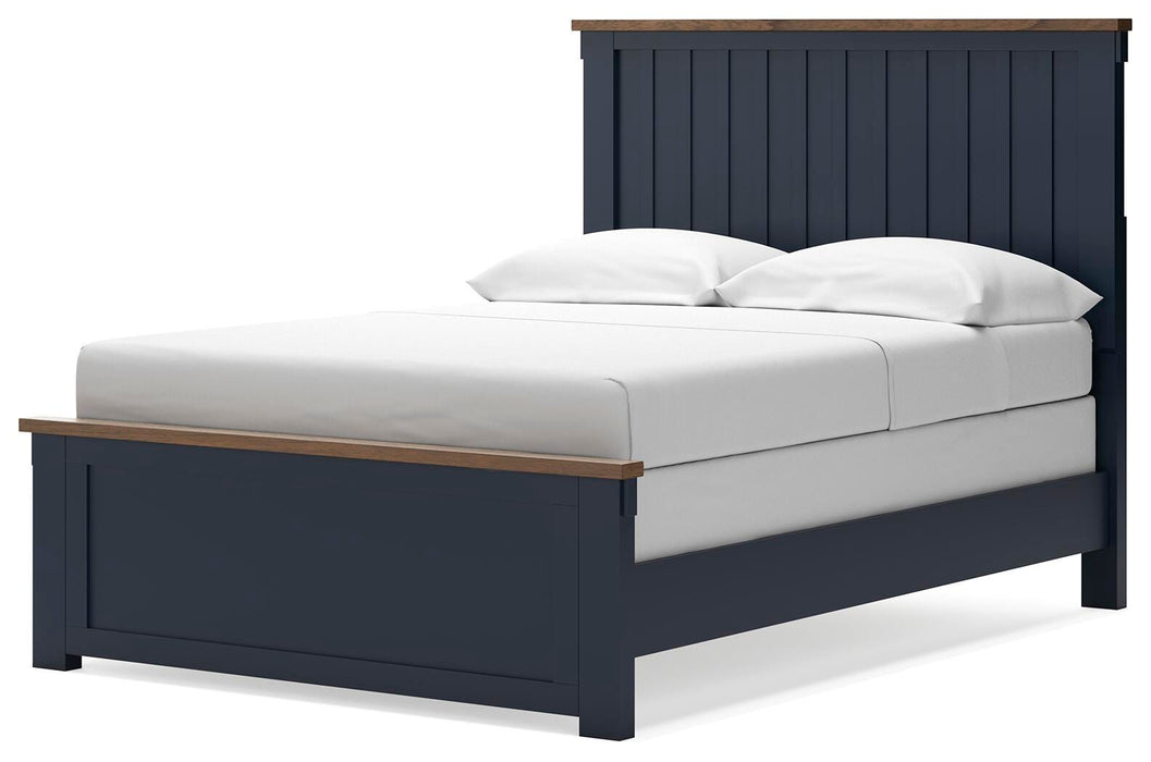 Signature Design Brown/Blue Full Panel Bed