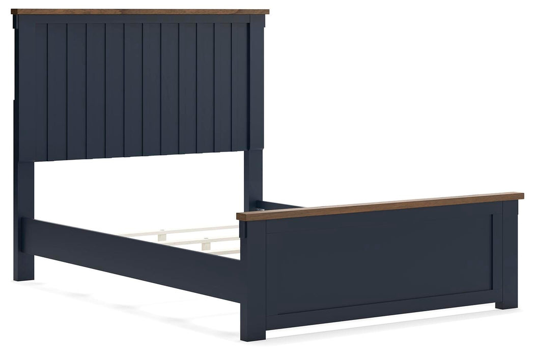 Signature Design Brown/Blue Full Panel Bed