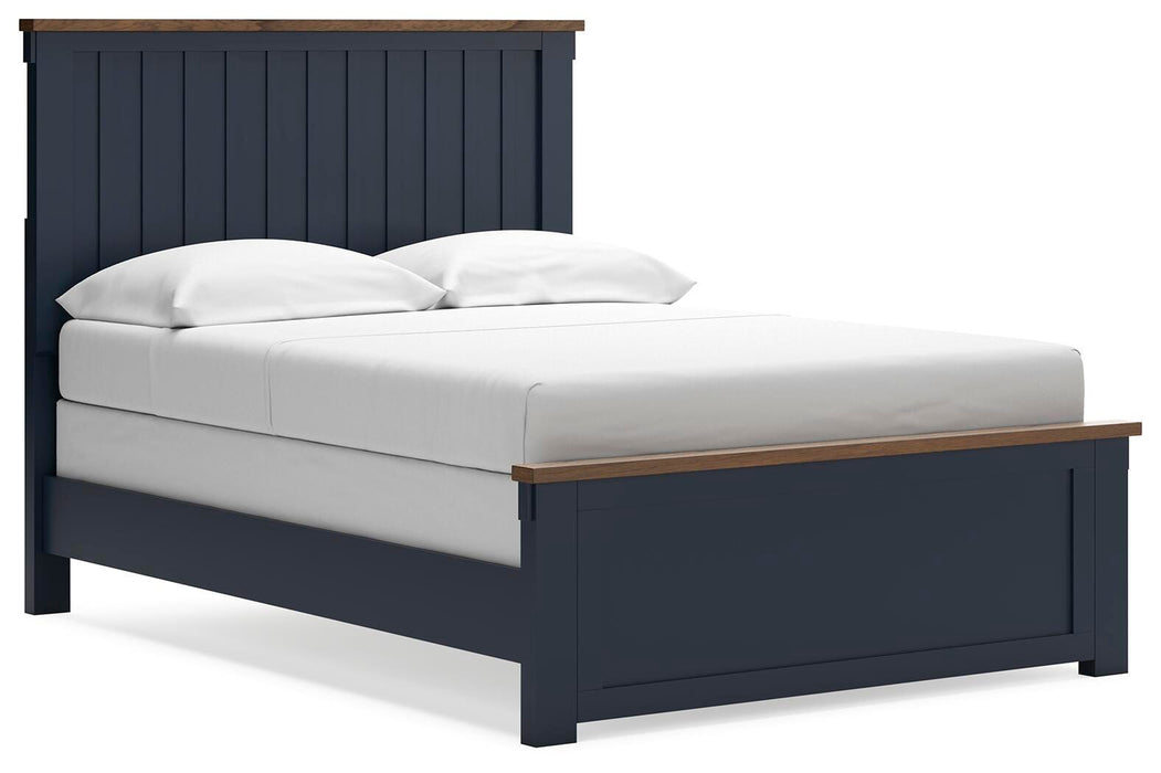 Signature Design Brown/Blue Full Panel Bed