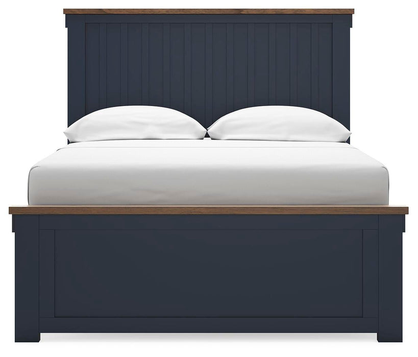 Signature Design Brown/Blue Full Panel Bed