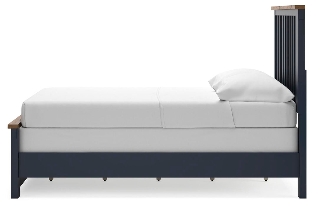 Signature Design Brown/Blue Full Panel Bed