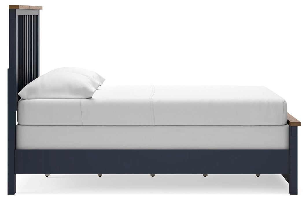 Signature Design Brown/Blue Full Panel Bed