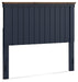 Signature Design Brown/Blue Full Panel Headboard