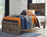 Signature Design Gray Twin Crossbuck Panel Bed