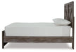 Signature Design Gray Twin Crossbuck Panel Bed