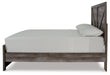 Signature Design Gray Full Crossbuck Panel Bed