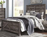 Signature Design Gray Queen Crossbuck Panel Bed