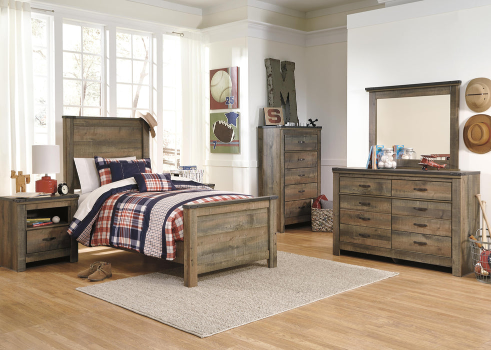 Signature Design Brown Twin Panel Bed