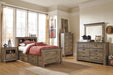 Signature Design Brown Twin Bookcase Bed with 2 Storage Drawers