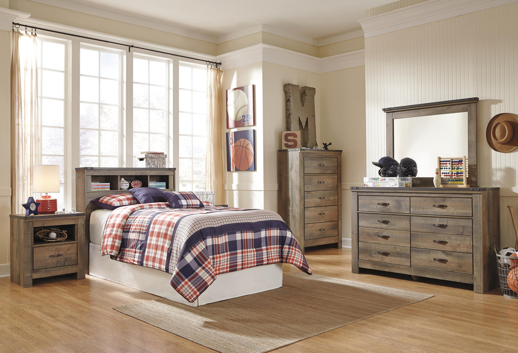Signature Design Brown Twin Bookcase Headboard