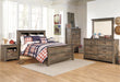 Signature Design Brown Full Bookcase Panel Bed