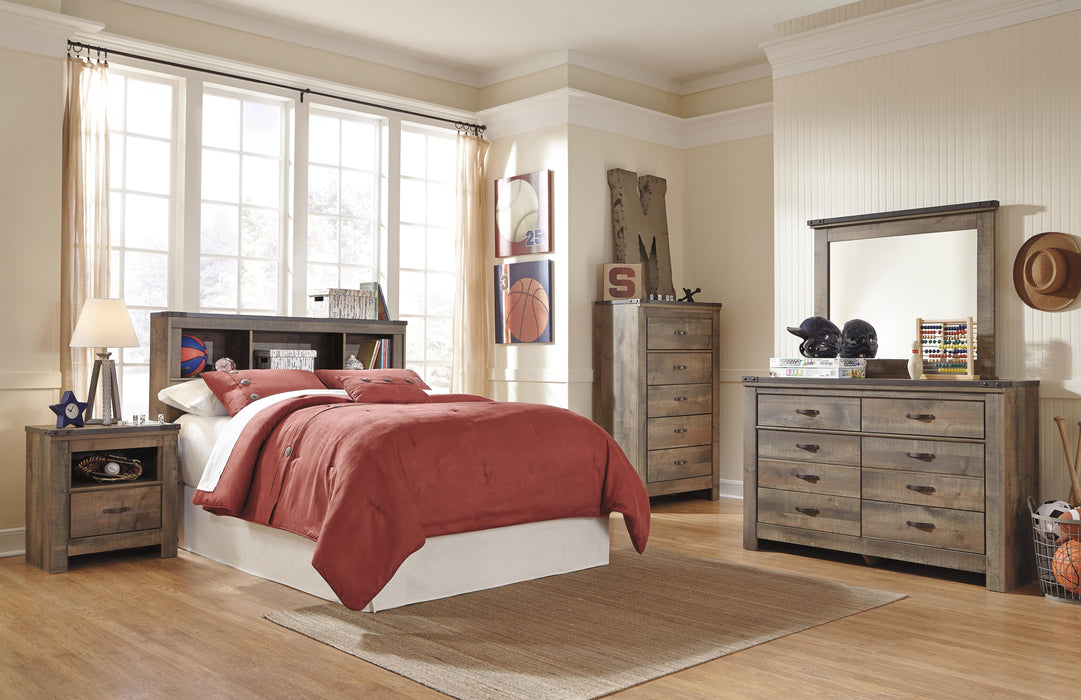 Signature Design Brown Full Bookcase Headboard