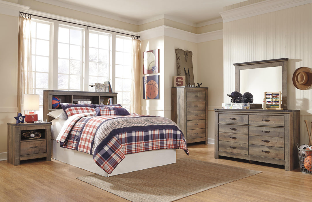 Signature Design Brown Full Bookcase Headboard