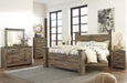 Signature Design Brown King Poster Bed