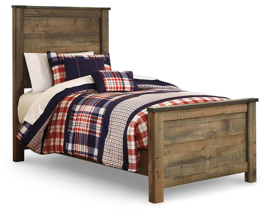 Signature Design Brown Twin Panel Bed