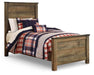 Signature Design Brown Twin Panel Bed