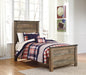 Signature Design Brown Twin Panel Bed
