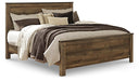 Signature Design Brown King Panel Bed