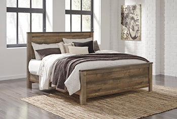 Signature Design Brown King Panel Bed