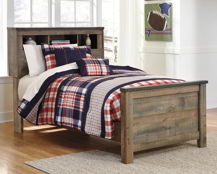 Signature Design Brown Twin Bookcase Bed