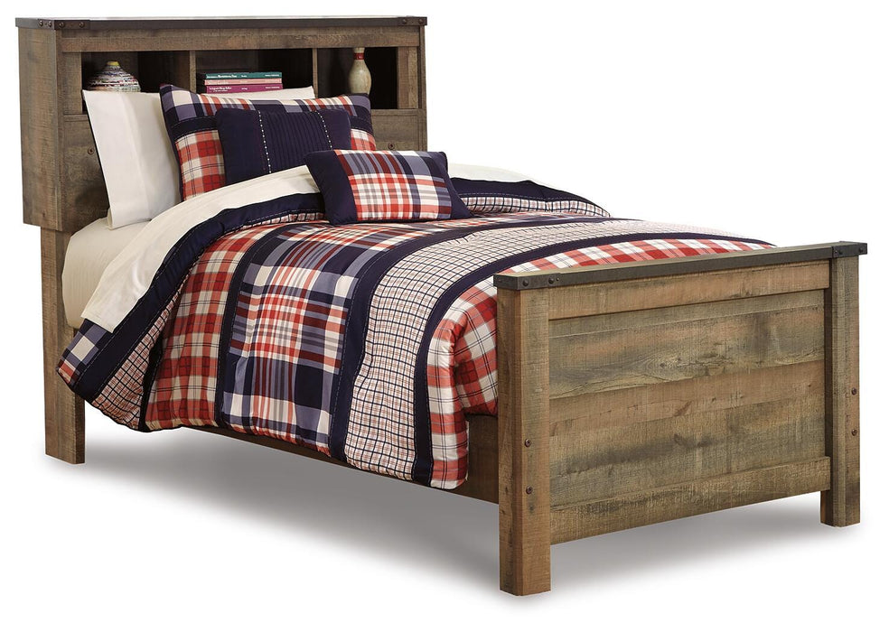 Signature Design Brown Twin Bookcase Bed