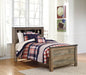 Signature Design Brown Twin Bookcase Bed