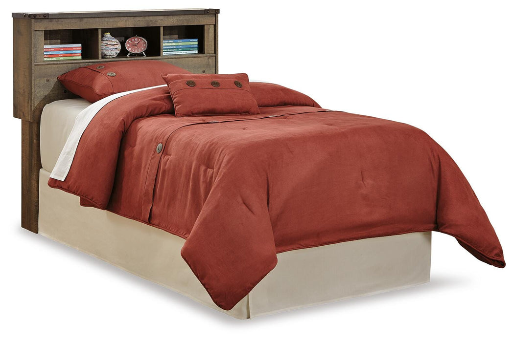 Signature Design Brown Twin Bookcase Headboard