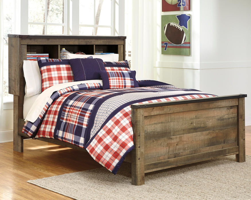 Signature Design Brown Full Bookcase Panel Bed