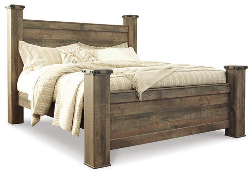 Signature Design Brown King Poster Bed