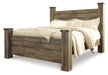 Signature Design Brown King Poster Bed