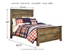 Signature Design Brown Full Panel Bed