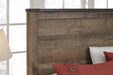 Signature Design Brown Twin Panel Bed with 2 Storage Drawers