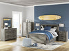 Signature Design Gray Full Bookcase Headboard