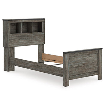 Signature Design Gray Twin Bookcase Headboard