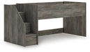Signature Design Gray Twin Loft Bed