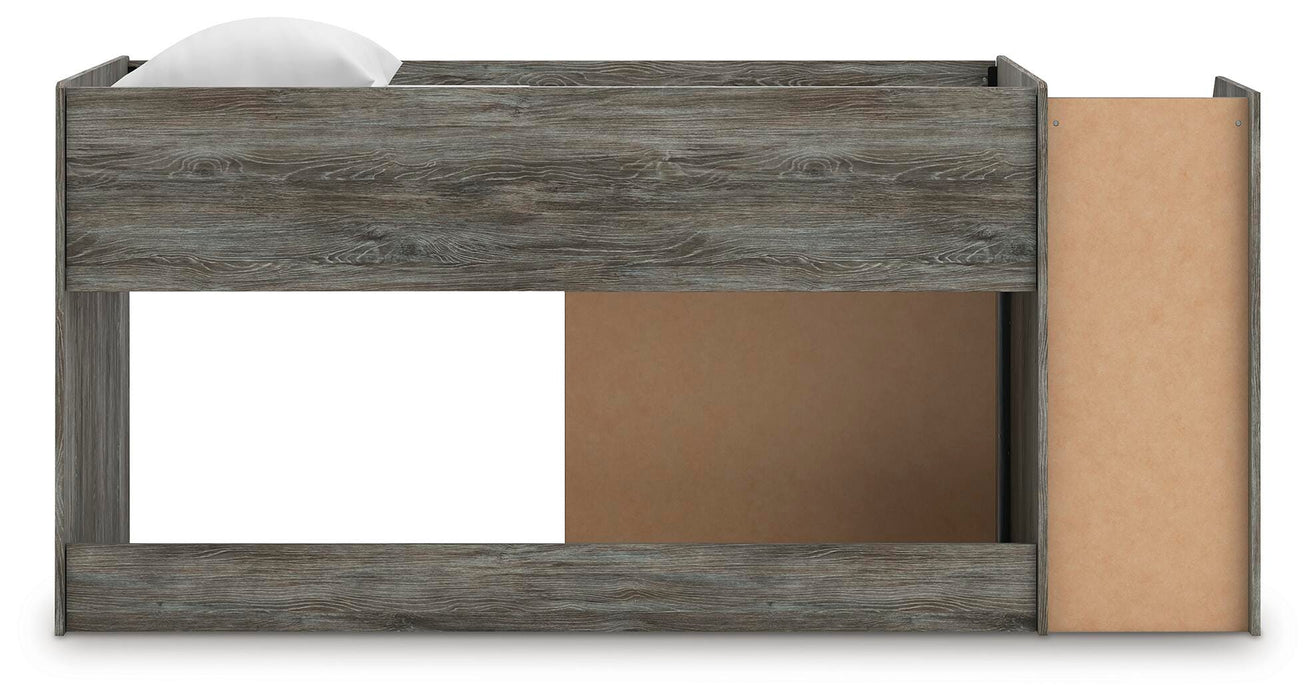 Signature Design Gray Twin Loft Bed with Drawer Storage