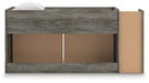 Signature Design Warm Gray Twin Loft Bed with Drawer Storage