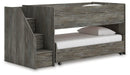 Signature Design Gray Twin over Twin Loft Bed