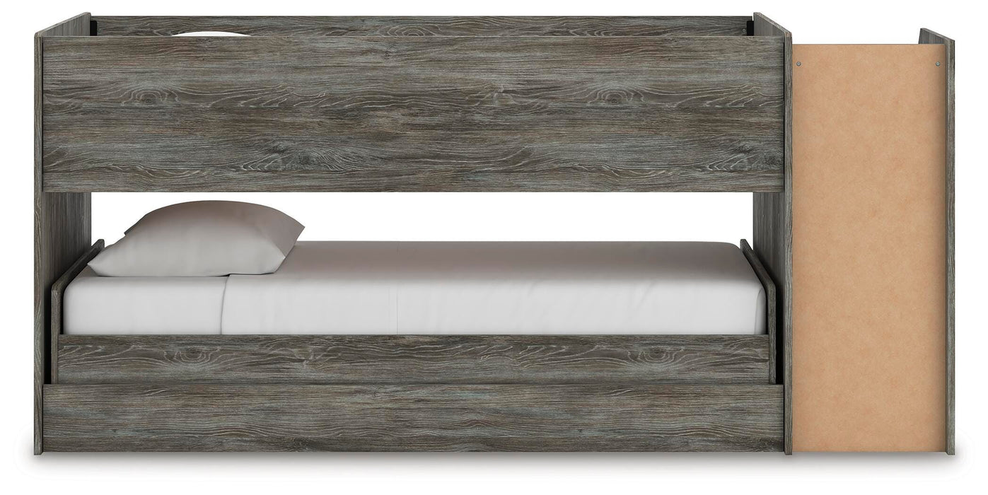 Signature Design Gray Twin over Twin Loft Bed