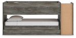 Signature Design Gray Twin over Twin Loft Bed