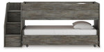 Signature Design Gray Twin over Twin Loft Bed