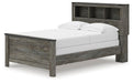 Signature Design Gray Full Bookcase Panel Bed