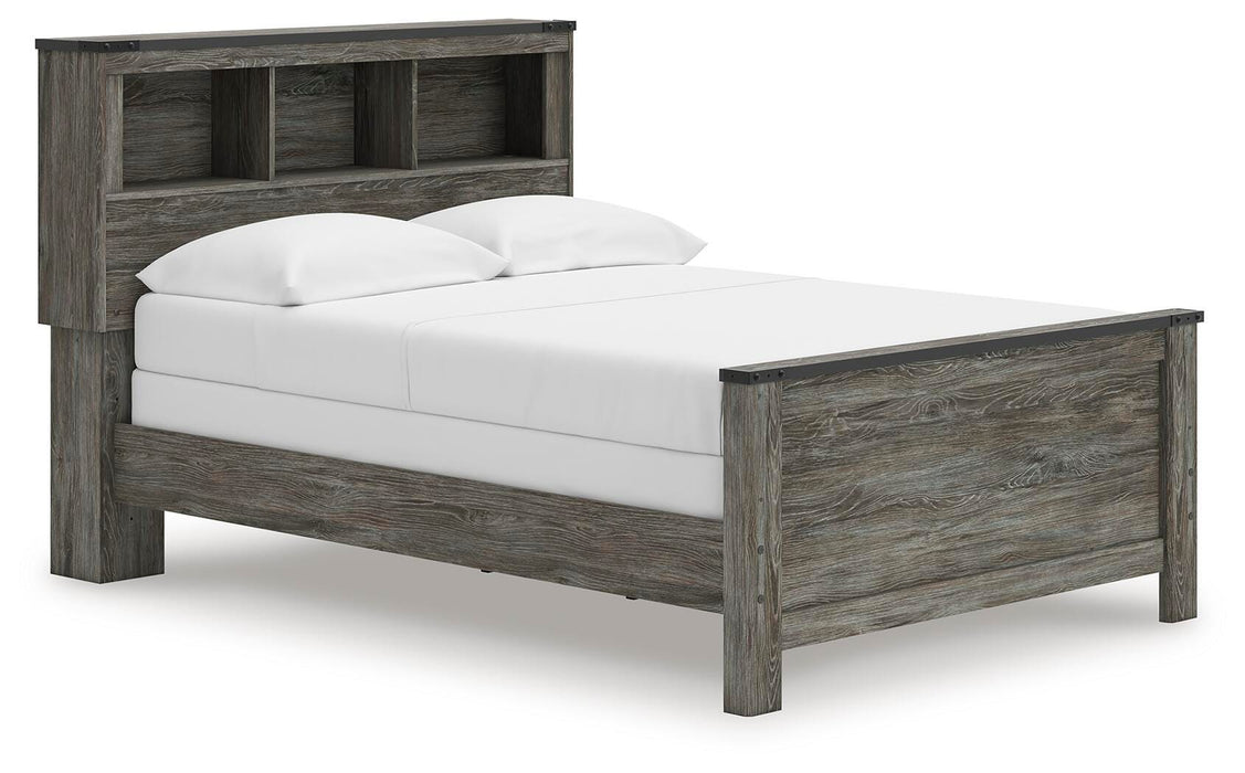 Signature Design Gray Full Bookcase Panel Bed