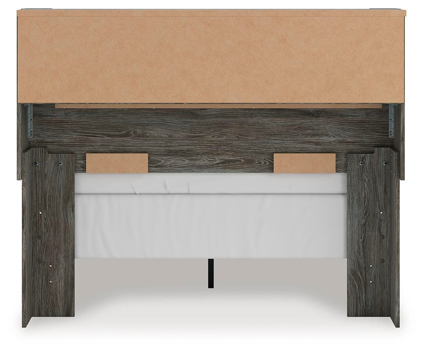 Signature Design Gray Full Bookcase Panel Bed