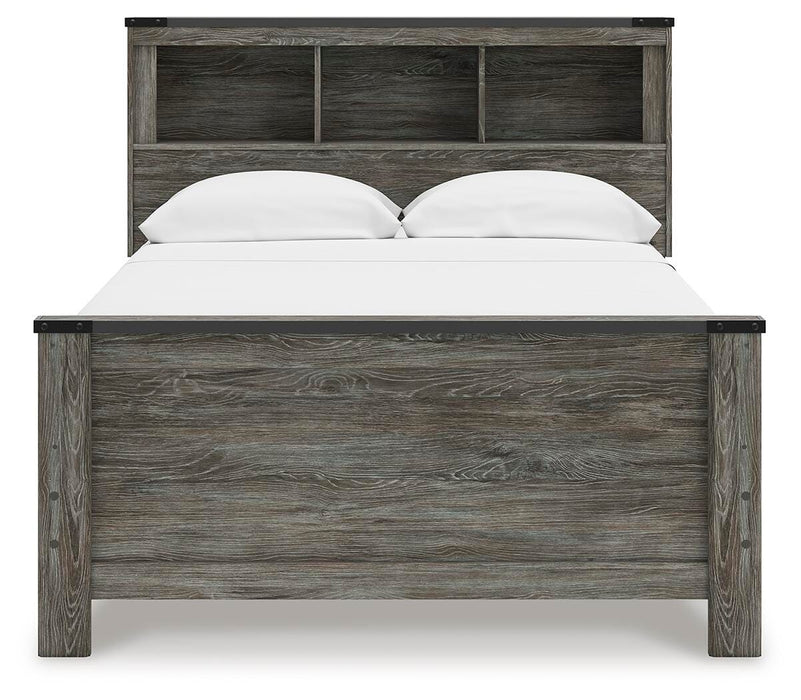 Signature Design Gray Full Bookcase Panel Bed