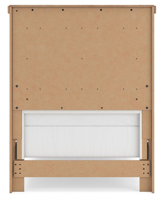 Benchcraft White/Brown Twin Panel Bed