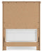 Benchcraft White/Brown Twin Panel Bed